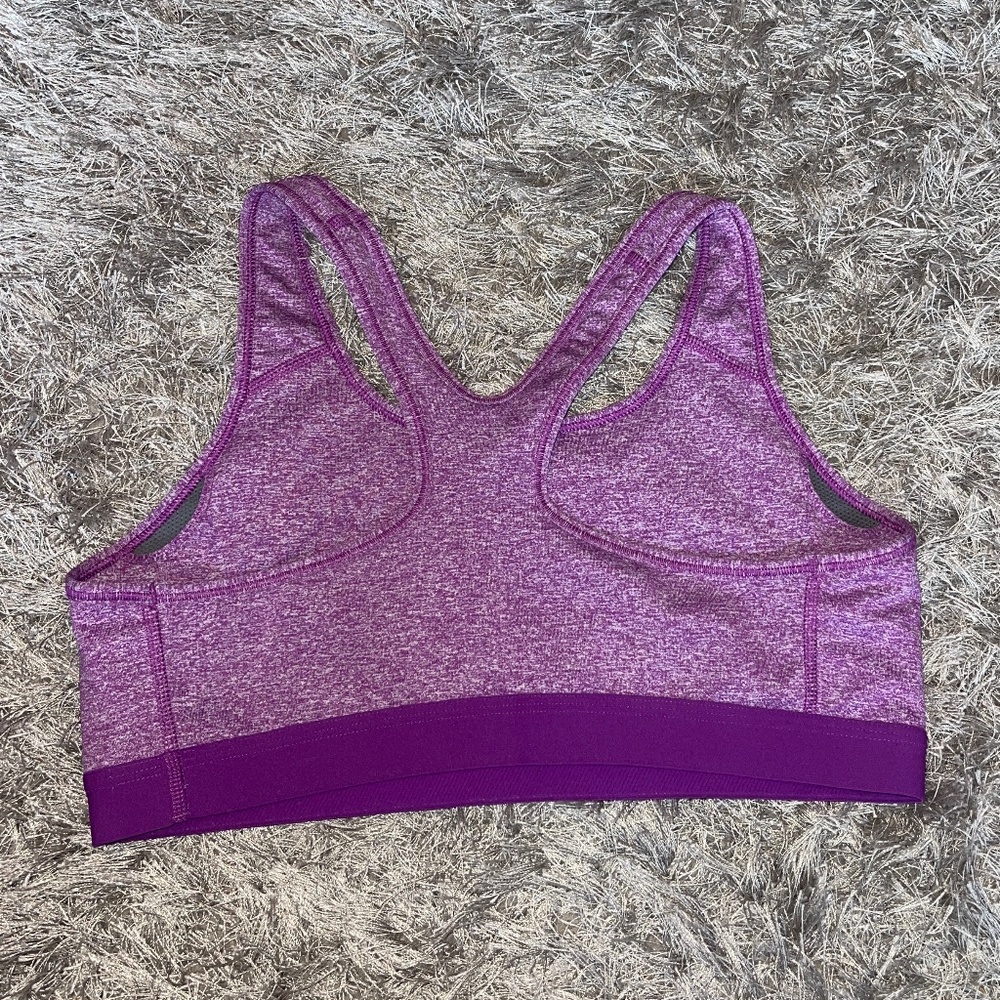 Nike Pro Dri-Fit Bundle of 2 Purple Sports Bra Size Large - Picture 3 of 9